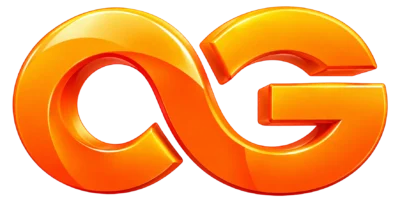 Glossy Orange-Gold 3D OG Logo